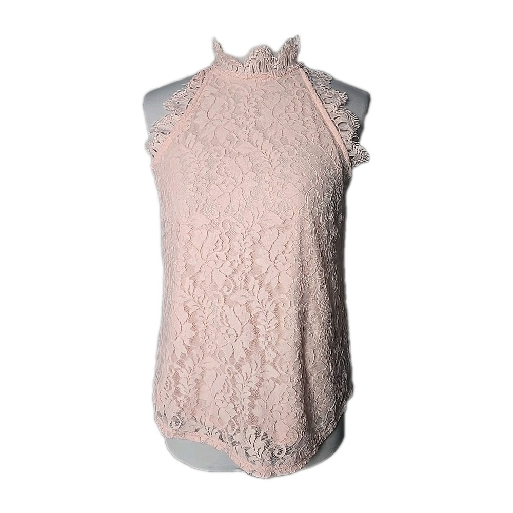 thread‎ & clover pink Lace Sleeveless Top Small S NWT